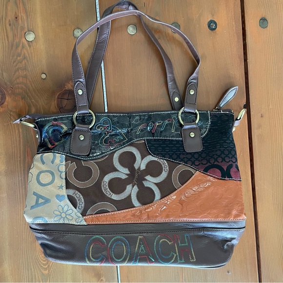 Patchwork Shoulder Bag - Picture 5 of 10